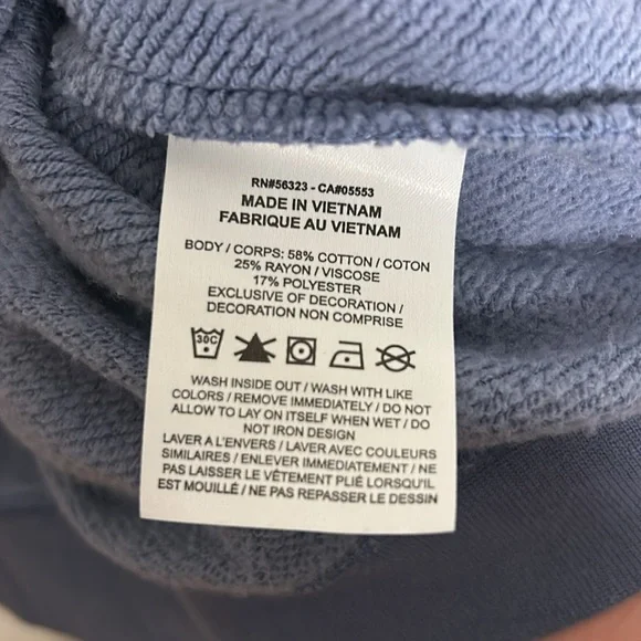 Nike Women’s Club Fleece Crewneck Sweatshirt Blue Cotton Blend Size XS. - Picture 11 of 11